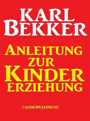 cover image of Anleitung zur Kindererziehung